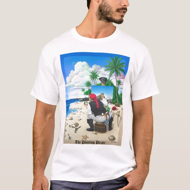 Der Malerei-Pirat T-Shirt (Vorderseite)