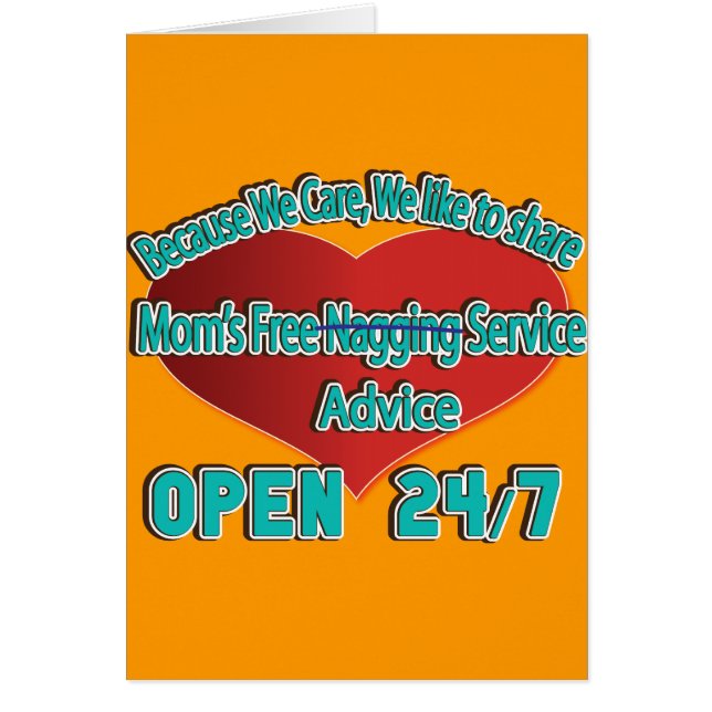 Der Mama geben Rat frei (Vorne)