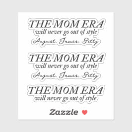 Der Mama-Zeitenaufkleber mit Kindernamen Benutzerd Aufkleber