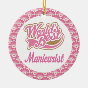 Der Manikürist-Geschenk-Verzierung der Welt beste Keramik Ornament