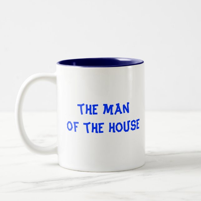Der Mann der Haus-Kaffee-Tasse Zweifarbige Tasse (Links)