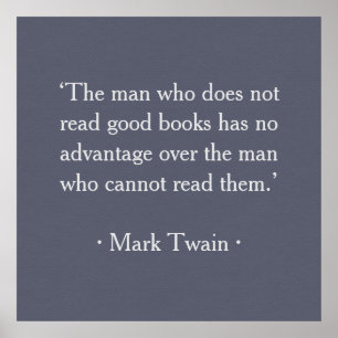Der Mann, der keine guten Bücher liest Poster