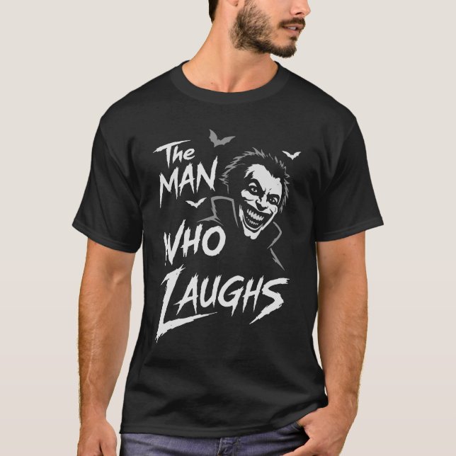 Der Mann, der lacht T-Shirt (Vorderseite)