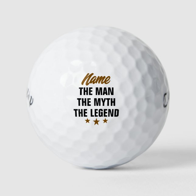 Der Mann, der Mythos, der Individuelle Name der Le Golfball (Vorderseite)