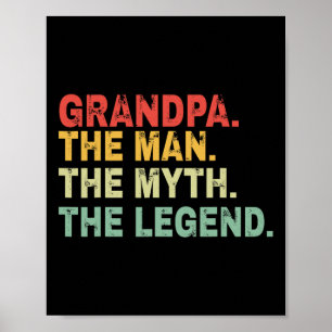Der Mann, der Mythos, der legendäre Väter-Tag Gesc Poster