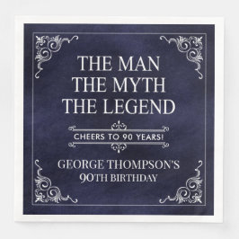 Der Mann der Mythos der Legende 90. Geburtstag Bla Serviette