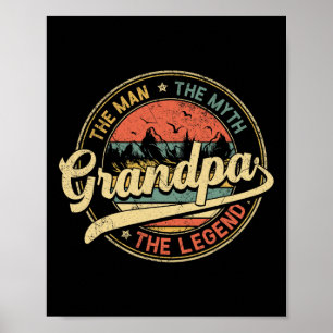 Der Mann, der Mythos, der Legende, beängstigte den Poster