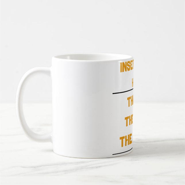 Der Mann, der Mythos, der Legende personalisierte  Kaffeetasse (Links)