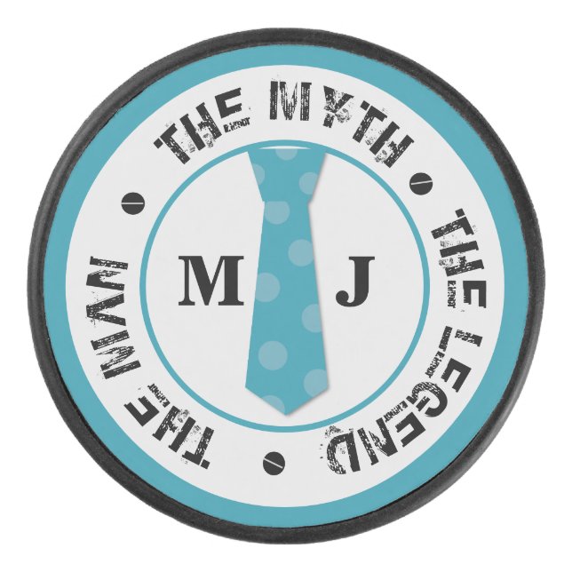 Der Mann, der Mythos der Legende personalisierte N Eishockey Puck (Vorderseite)