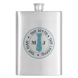 Der Mann, der Mythos der Legende personalisierte N Flachmann