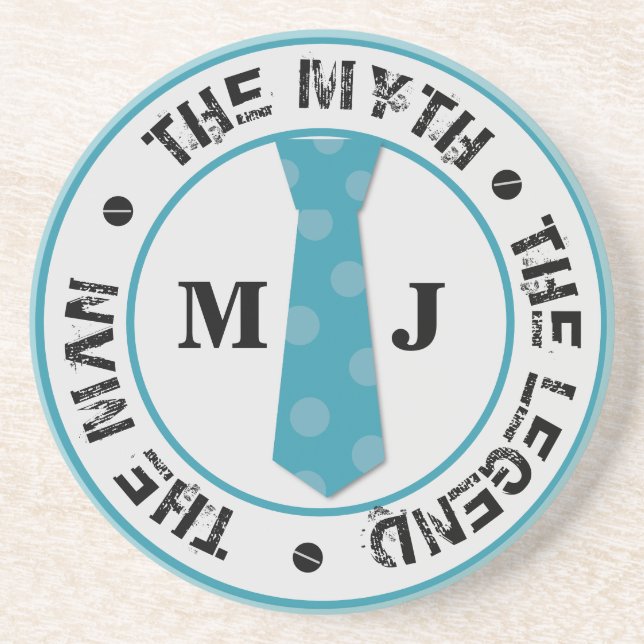 Der Mann, der Mythos der Legende personalisierte N Getränkeuntersetzer (Vorne)