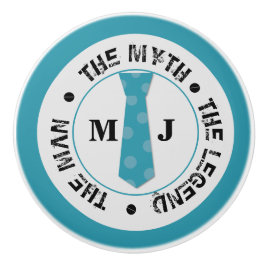 Der Mann, der Mythos der Legende personalisierte N Keramikknauf