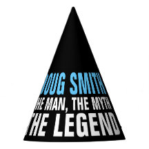 Der Mann der Mythos der Legenden-Party-Hut