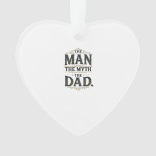 Der Mann Der Mythos Der Papa Vintage-Typografie-Sh Ornament