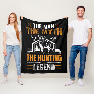 Der Mann, der Mythos, die Jagdlegende - Hirschhütt Fleecedecke