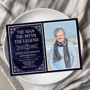 Der Mann Der Mythos Die Legende 60. Geburtstag Einladung