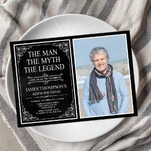 Der Mann Der Mythos Die Legende 60. Geburtstag Einladung