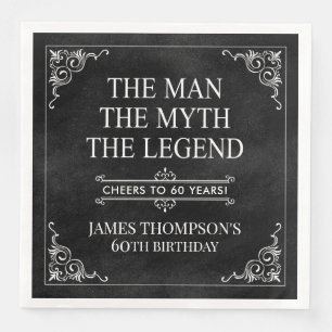 Der Mann Der Mythos Die Legende 60. Geburtstag Serviette