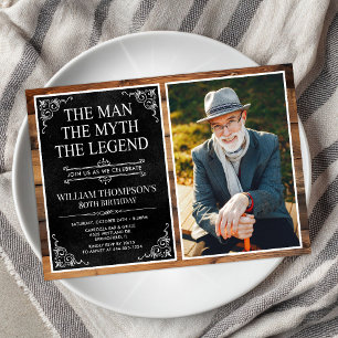 Der Mann Der Mythos Die Legende 80. Geburtstag Einladung