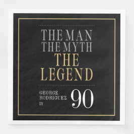 Der Mann, der Mythos, die Legende des 90. Geburtst Serviette