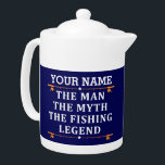 Der Mann, der Mythos, die Legende des Fischens per<br><div class="desc">Das personalisierte Angeldesign könnte für sich selbst verwendet werden oder es könnte ein großartiges Geschenk für einen Angelfreund sein. Sie können Ihren Namen oder einen anderen Namen in das personalisierte Angeldesign einfügen.</div>
