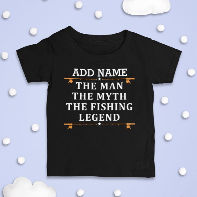 Der Mann, der Mythos, die Legende des Fischens per Baby T-shirt (Von Creator hochgeladen)