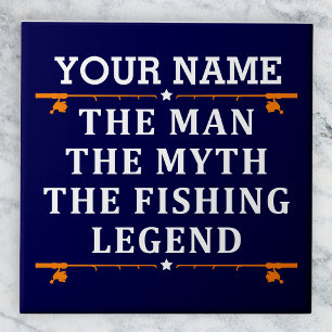 Der Mann, der Mythos, die Legende des Fischens per Fliese