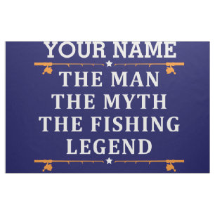 Der Mann, der Mythos, die Legende des Fischens per Stoff