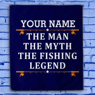 Der Mann, der Mythos, die Legende des Fischens per Wandteppich