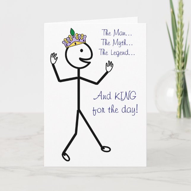 Der Mann, der Mythos, die Legende - glücklicher Ta Karte (Vorderseite)