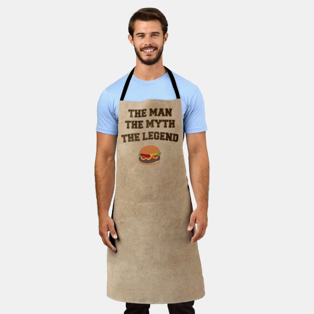 Der Mann Der Mythos Die Legende Grill Schürze (Getragen)