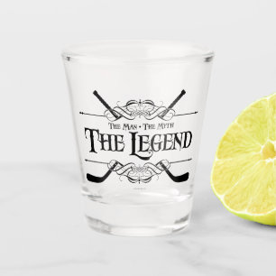 Der Mann, der Mythos, die Legende (Hockey) Schnapsglas