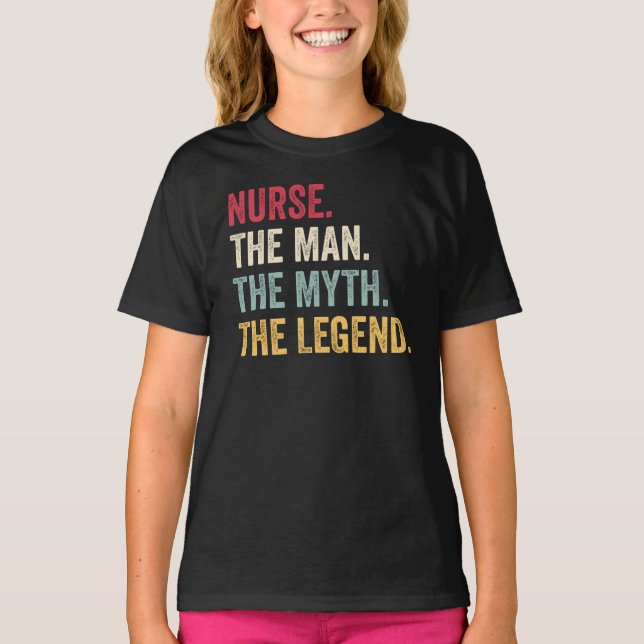 Der Mann, der Mythos, die Legende lustig T-Shirt (Vorderseite)
