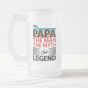 Der Mann, der Mythos, die Legende Mattglas Bierglas