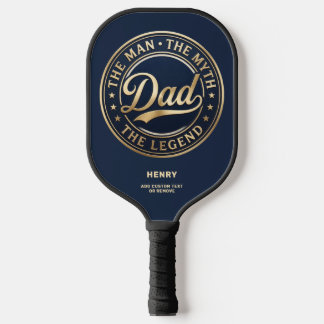 Der Mann Der Mythos Die Legende Papa Benutzerdefin Pickleball Schläger