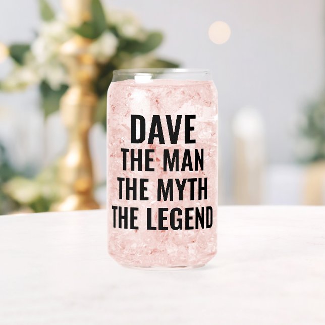 Der Mann, der Mythos, die Legende personalisiert Dosenglas (Insitu (Hochzeit))