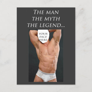 Der Mann, der Mythos, die Legende Postkarte