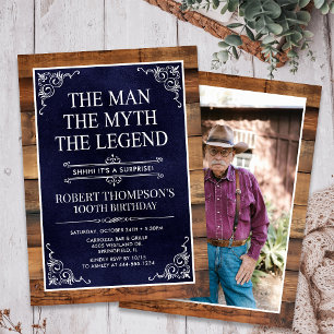 Der Mann Der Mythos Die Legende Überraschung 100.  Einladung