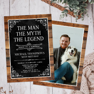 Der Mann Der Mythos Die Legende Überraschung 50. G Einladung