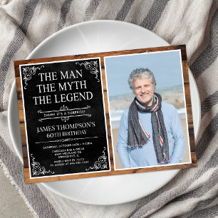 Der Mann Der Mythos Die Legende Überraschung 60. G Einladung