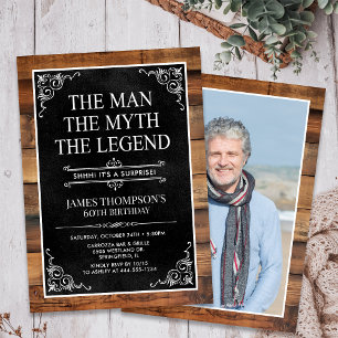 Der Mann Der Mythos Die Legende Überraschung 60. G Einladung