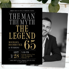 Der Mann der Mythos die Legende Überraschung 65. G Einladung