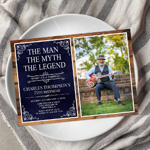 Der Mann Der Mythos Die Legende Überraschung 75. G Einladung
