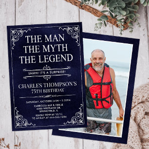 Der Mann Der Mythos Die Legende Überraschung 75. G Einladung