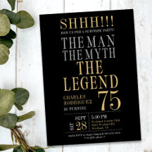 Der Mann Der Mythos Die Legende Überraschung 75. G