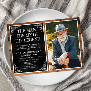 Der Mann Der Mythos Die Legende Überraschung 85. G Einladung
