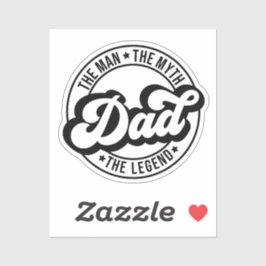 Der Mann, der Mythos, die Legende, Vater, Vater, P Aufkleber