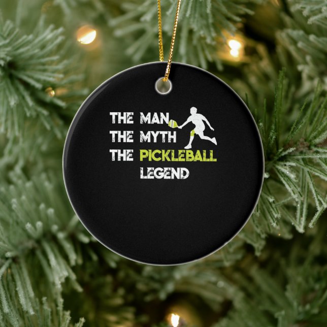 Der Mann, der Mythos, die Pickleball-Legende Keramik Ornament (Baum)