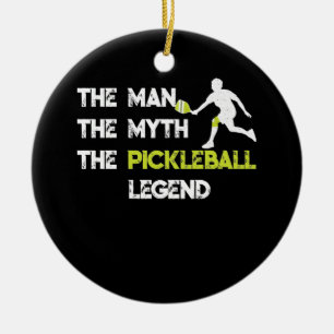 Der Mann, der Mythos, die Pickleball-Legende Keramik Ornament