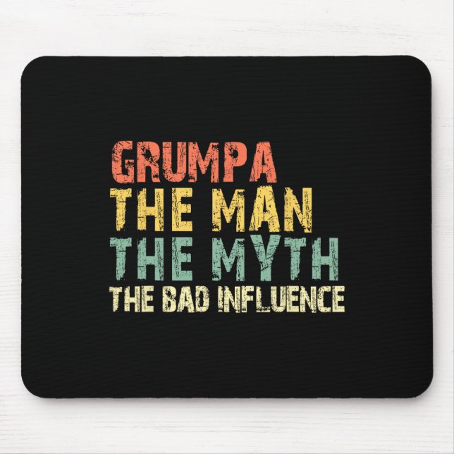 Der Mann, der Mythos schlecht Einfluss lustigen Vi Mousepad (Vorne)